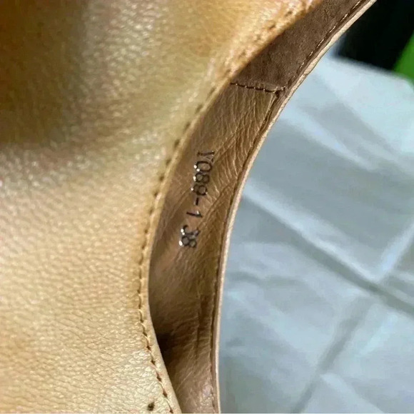 Mona Flying Womens leather dress shoes pointed toe brown US 7.5 EU 39 1" Heel - Picture 9 of 11